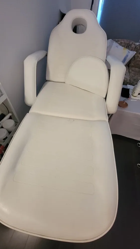 White Adjustable Facial Bed/Chair image indicator(4)