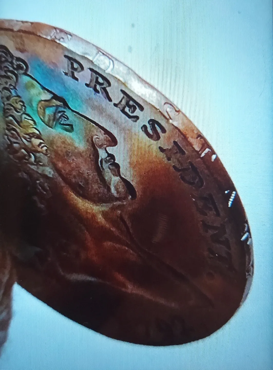 Antique Washington President Cent Coin - 1792 image indicator(5)