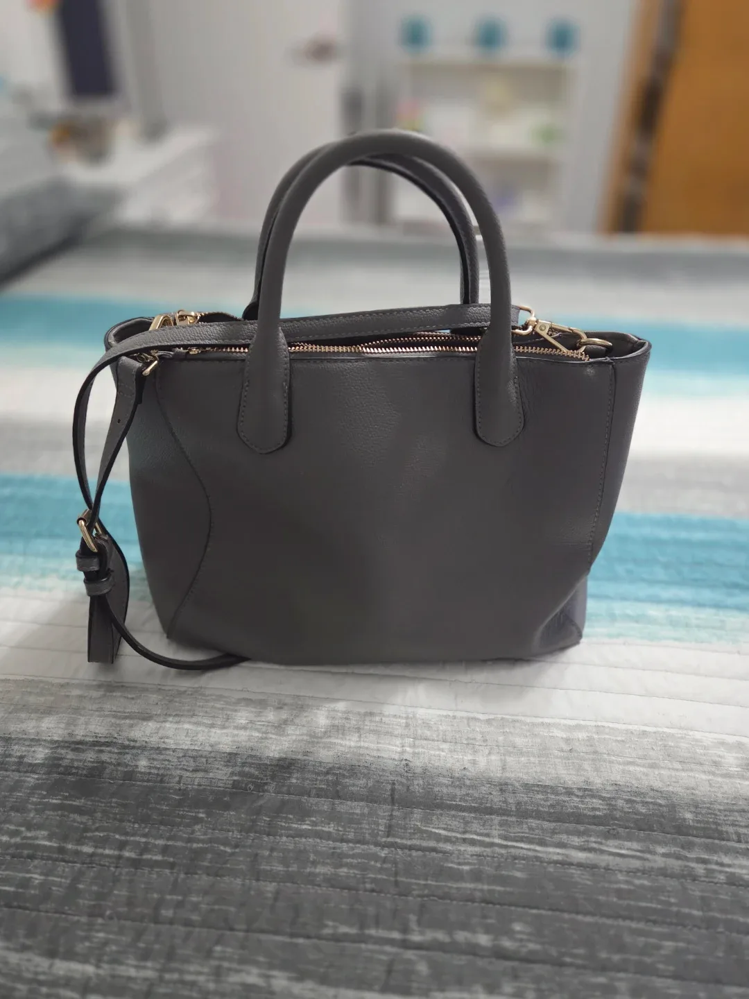 Gray Handbag