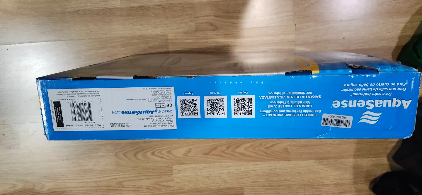 AquaSense Toilet Safety Rails - New in Box image indicator(2)