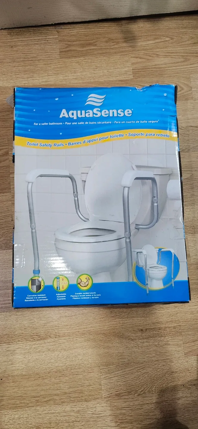 AquaSense Toilet Safety Rails - New in Box image indicator(3)