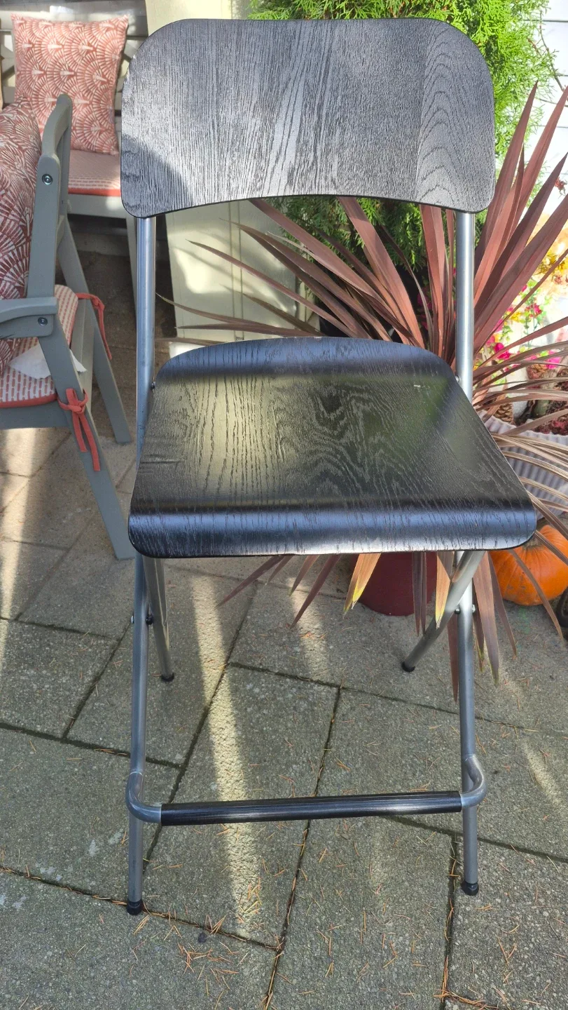 Bar Stool - Black Wood..ikea image indicator(3)