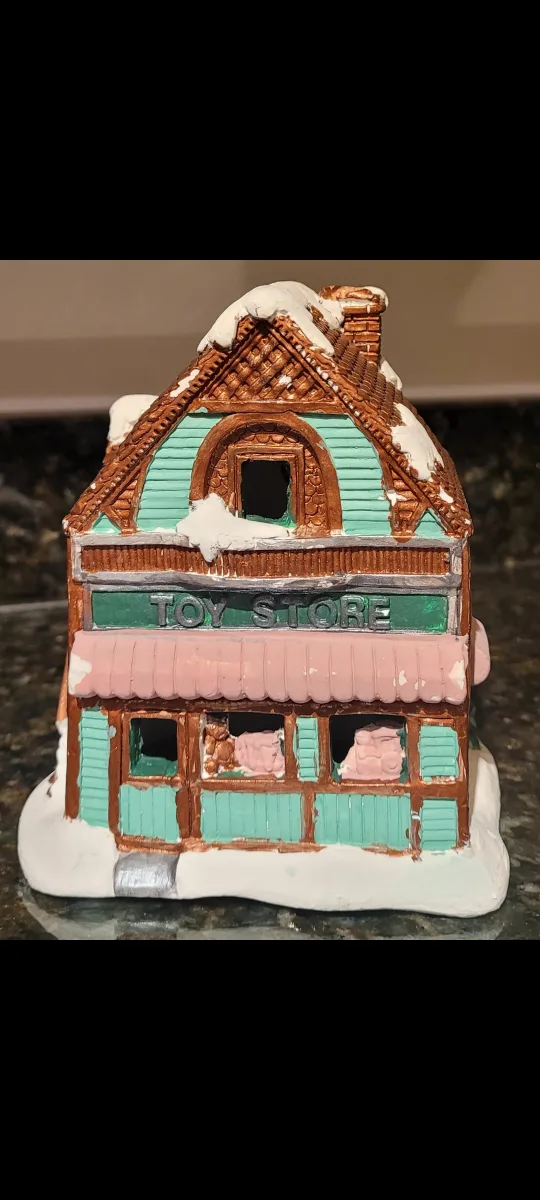 Ceramic Toy Store Christmas Village House