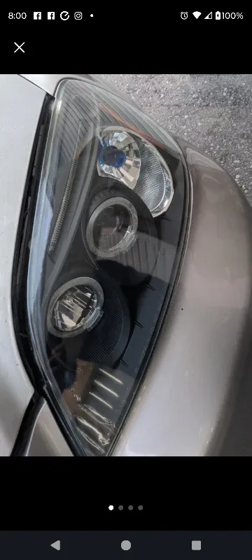 Honda civic halo angel projector headlights