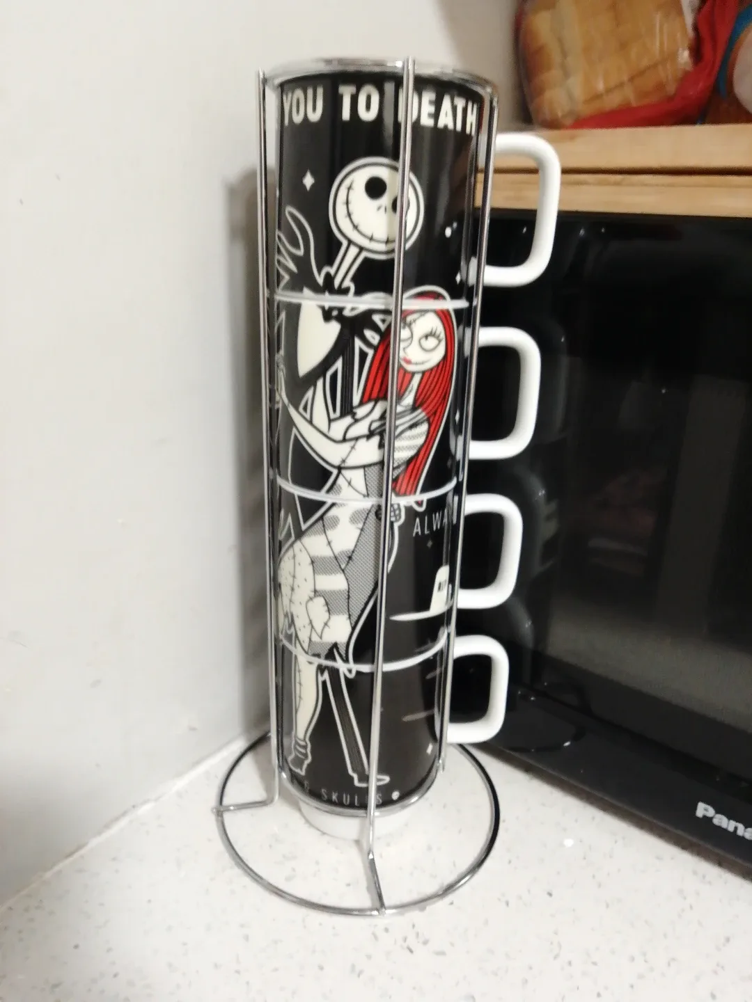 Nightmare Before Christmas Mug Set with Stand