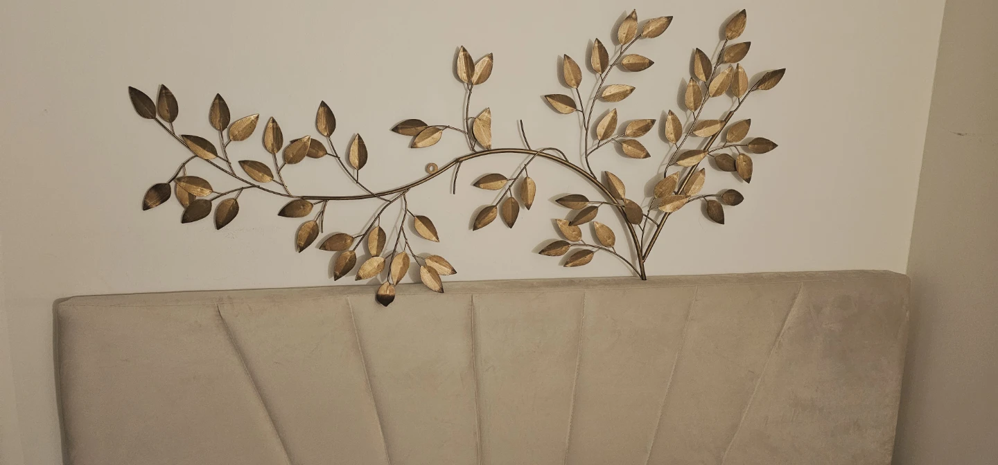 Gold Metal Leaf Wall Decor