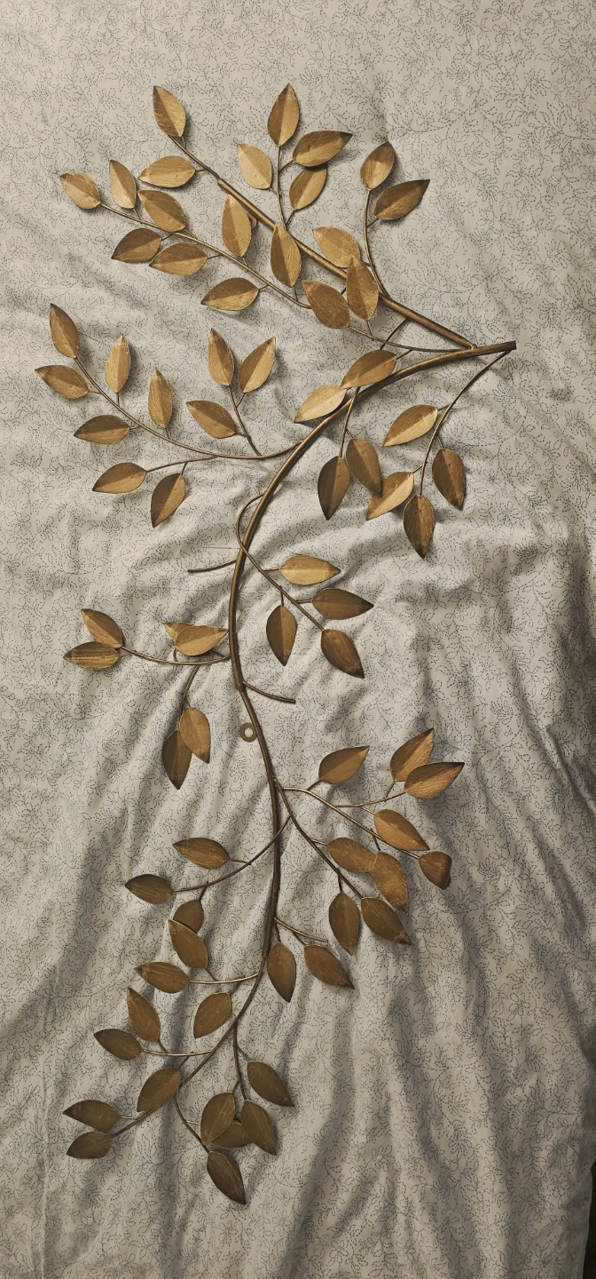 Gold Metal Leaf Wall Decor - photo 2