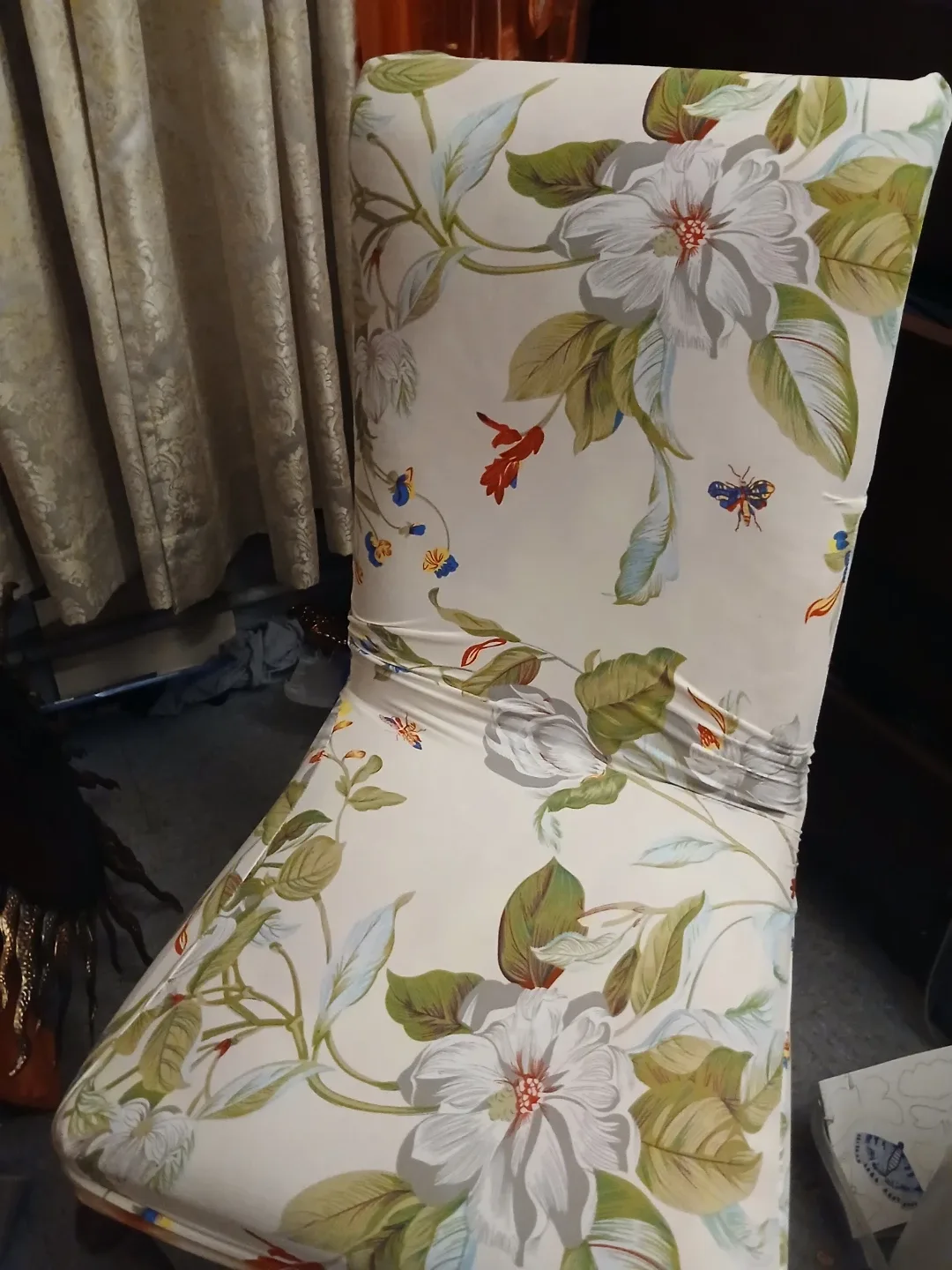 Floral Chair Cover 4 piece image indicator(3)