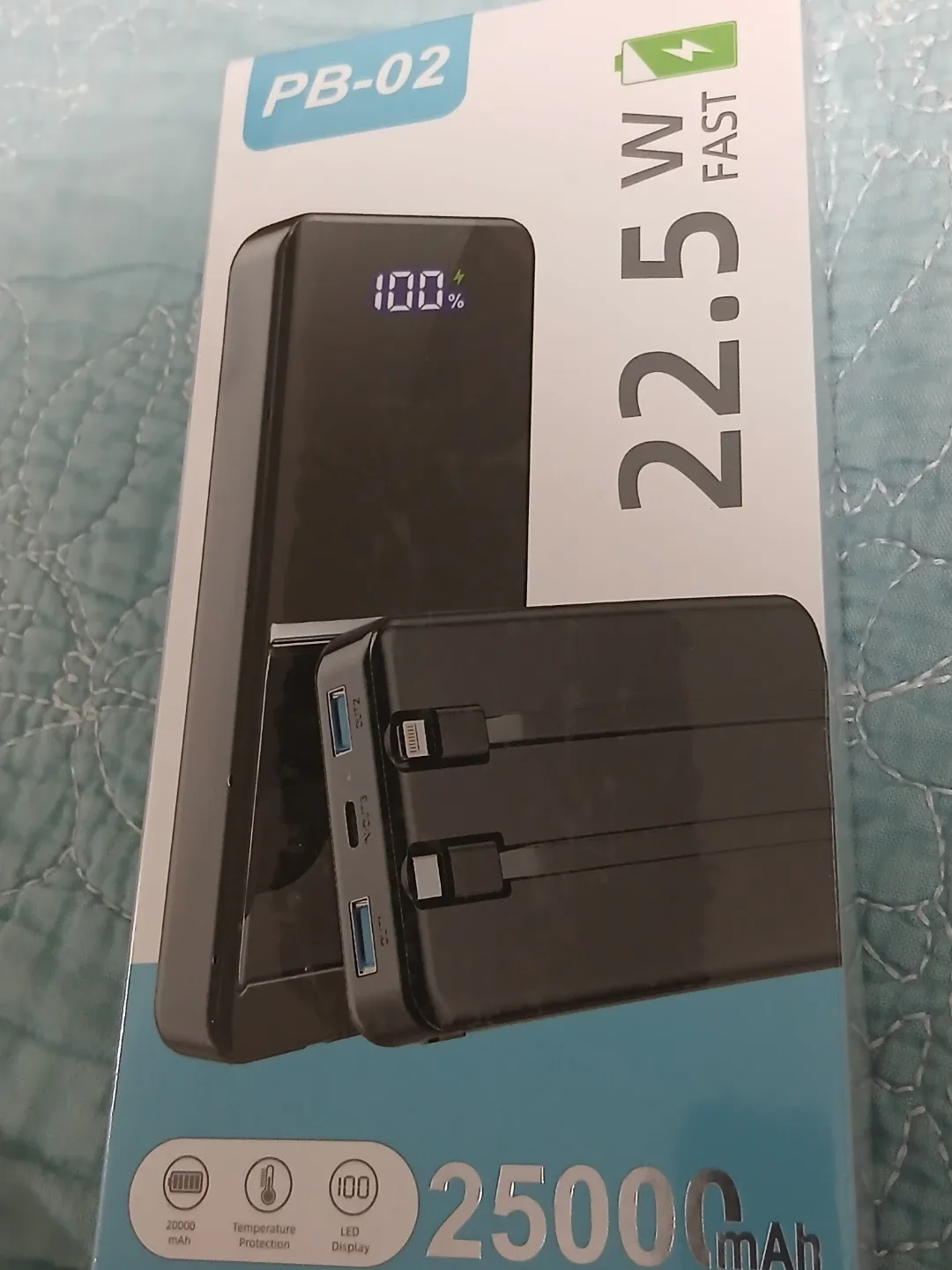 New Power Bank Portable Charger 25000mAh, 22.5W Fast Charging, image indicator(3)