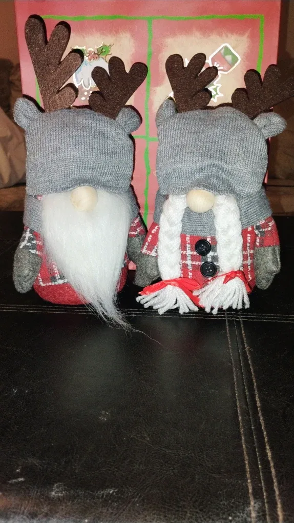 Christmas Reindeer Gnome Couple Decoration image indicator(2)