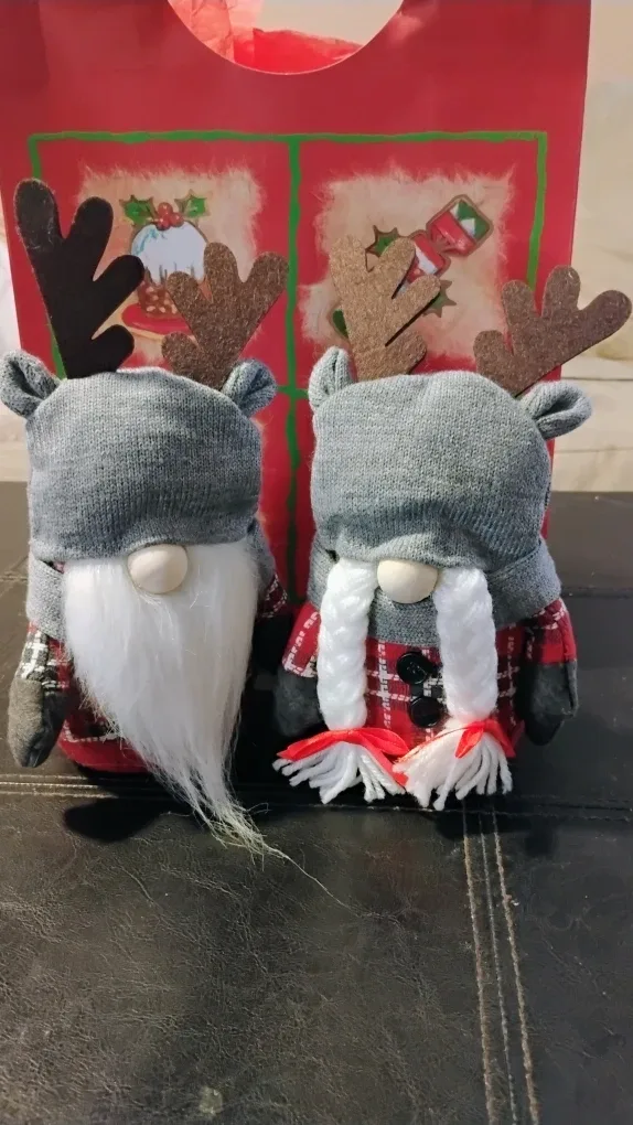 Christmas Reindeer Gnome Couple Decoration image indicator(3)