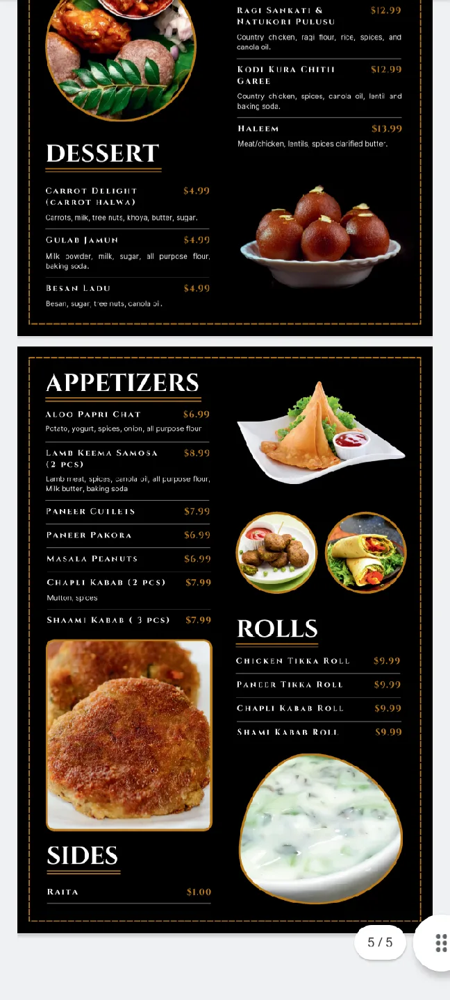 Sultan Royal Kitchen Food Items image indicator(9)