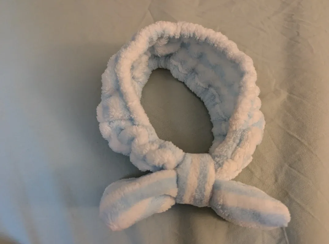 Cute Blue & White Striped Headband image indicator(2)