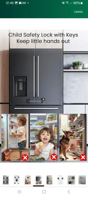 NEW!   Child Safety Lock with Keys image indicator(2)