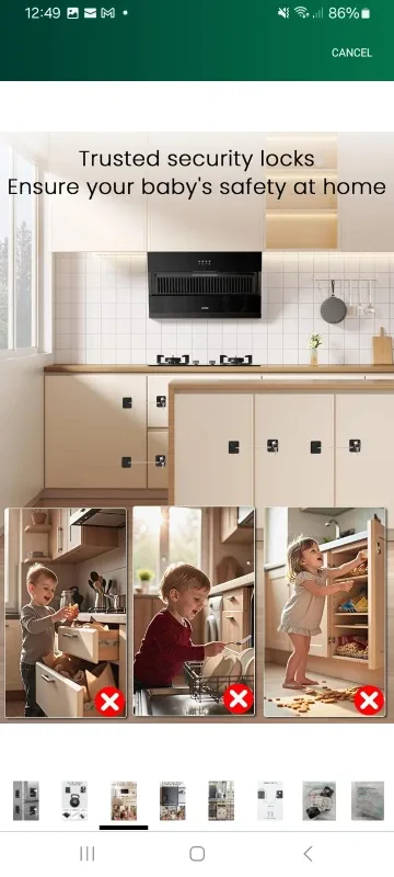 NEW!   Child Safety Lock with Keys image indicator(3)