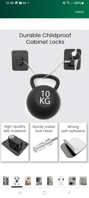 NEW!   Child Safety Lock with Keys image indicator(5)