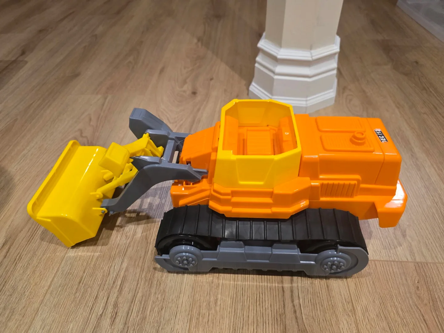 Toy Bulldozer - Orange & Yellow thumbnail