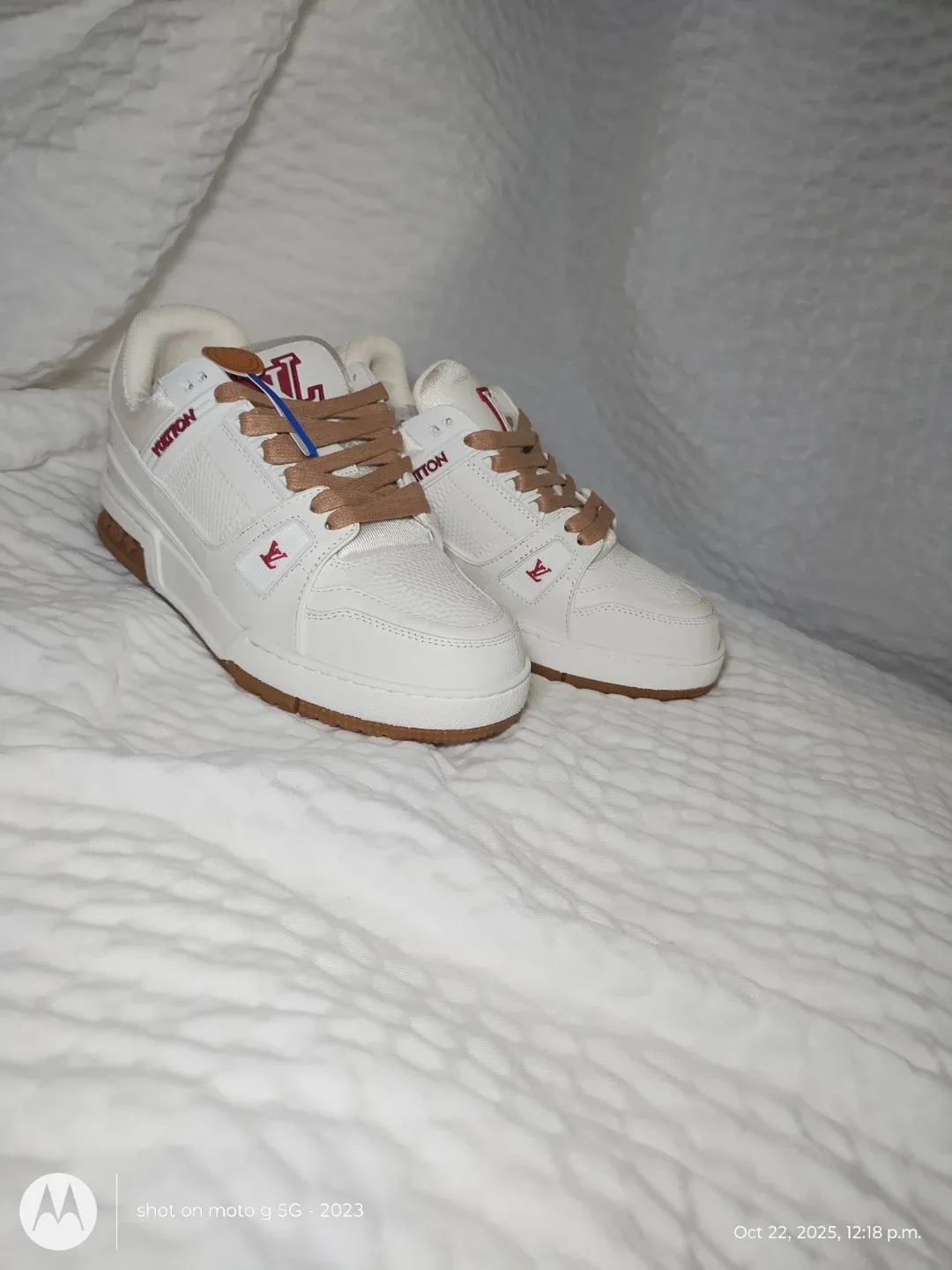 Louis Vuitton White Sneakers, New in Box image indicator(4)