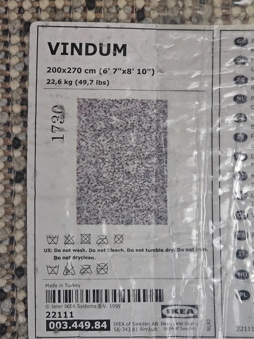 *MOVING SALE* IKEA VINDUM high pile Rug - 6' 7" x 8' 10" image indicator(3)