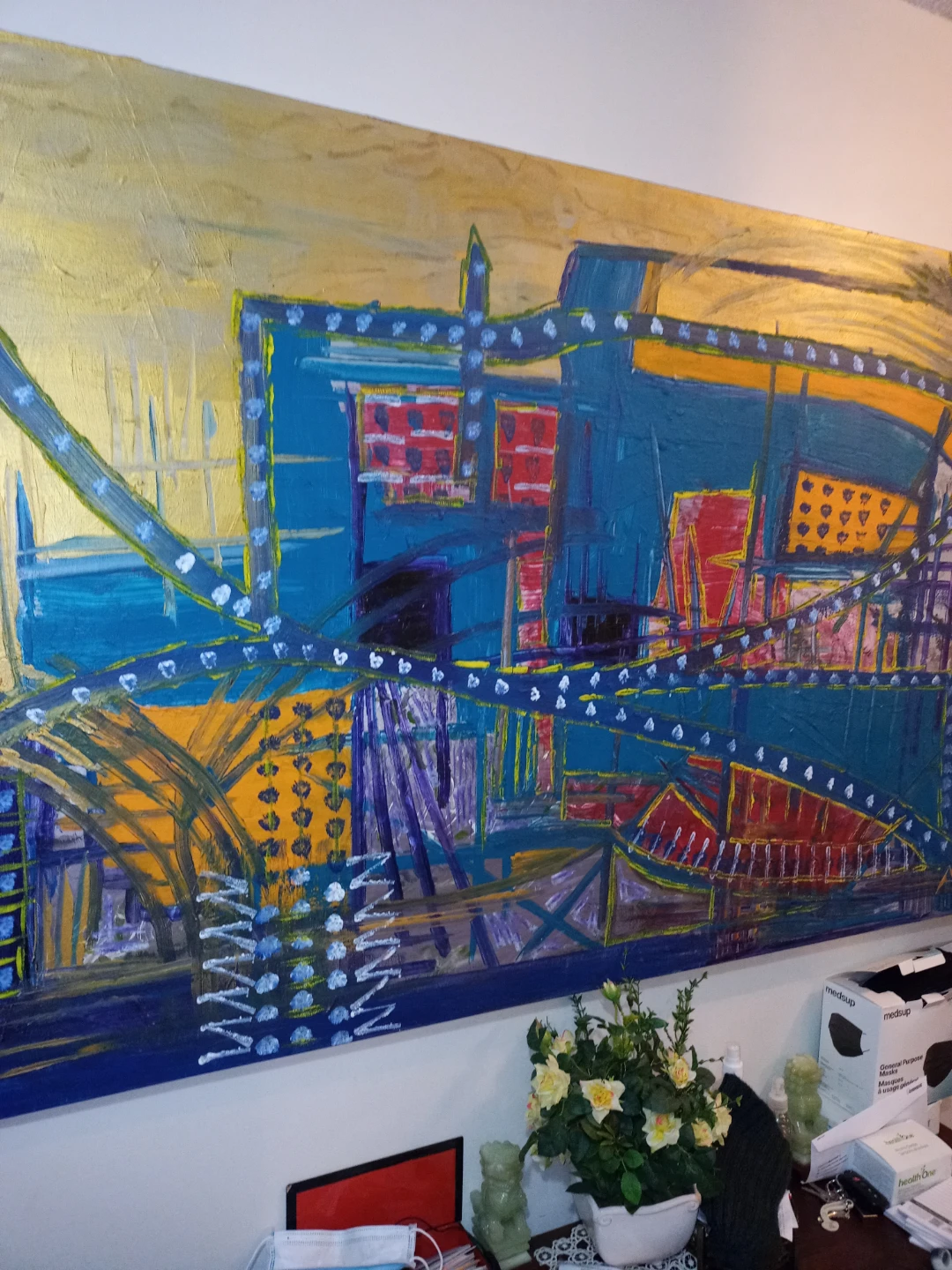 My own painting jerusalem.city of gold