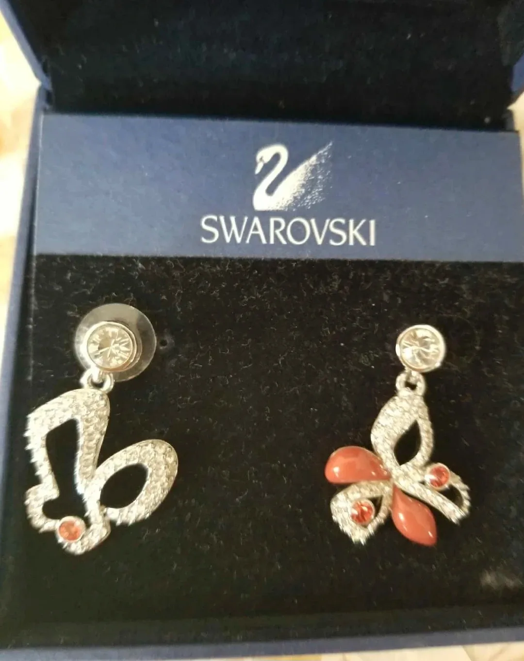 Swarovski Earrings Set with Box and certificate image indicator(2)