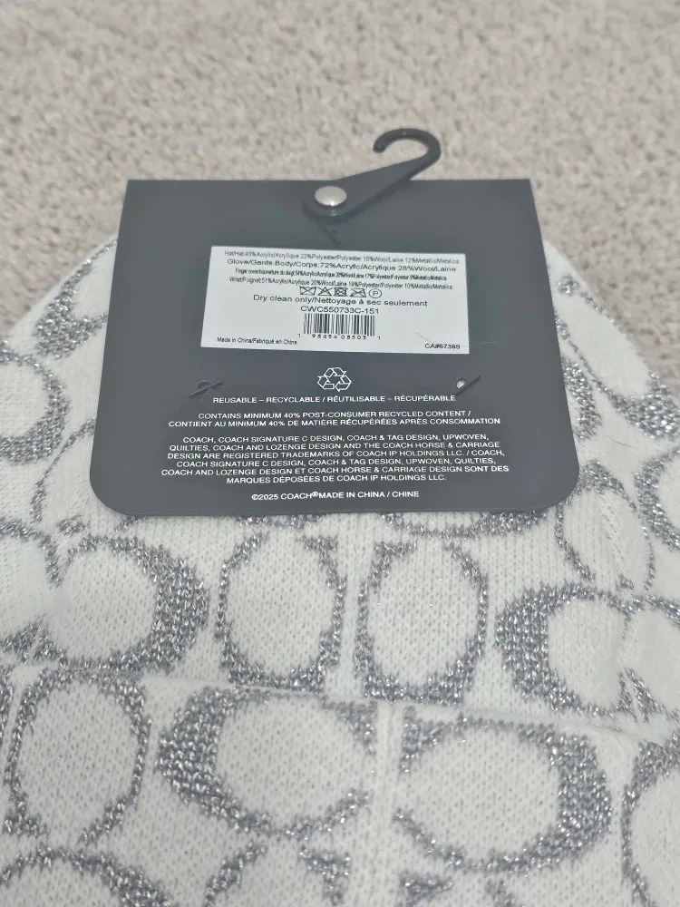 Brand New Coach Hat & Gloves Set image indicator(3)