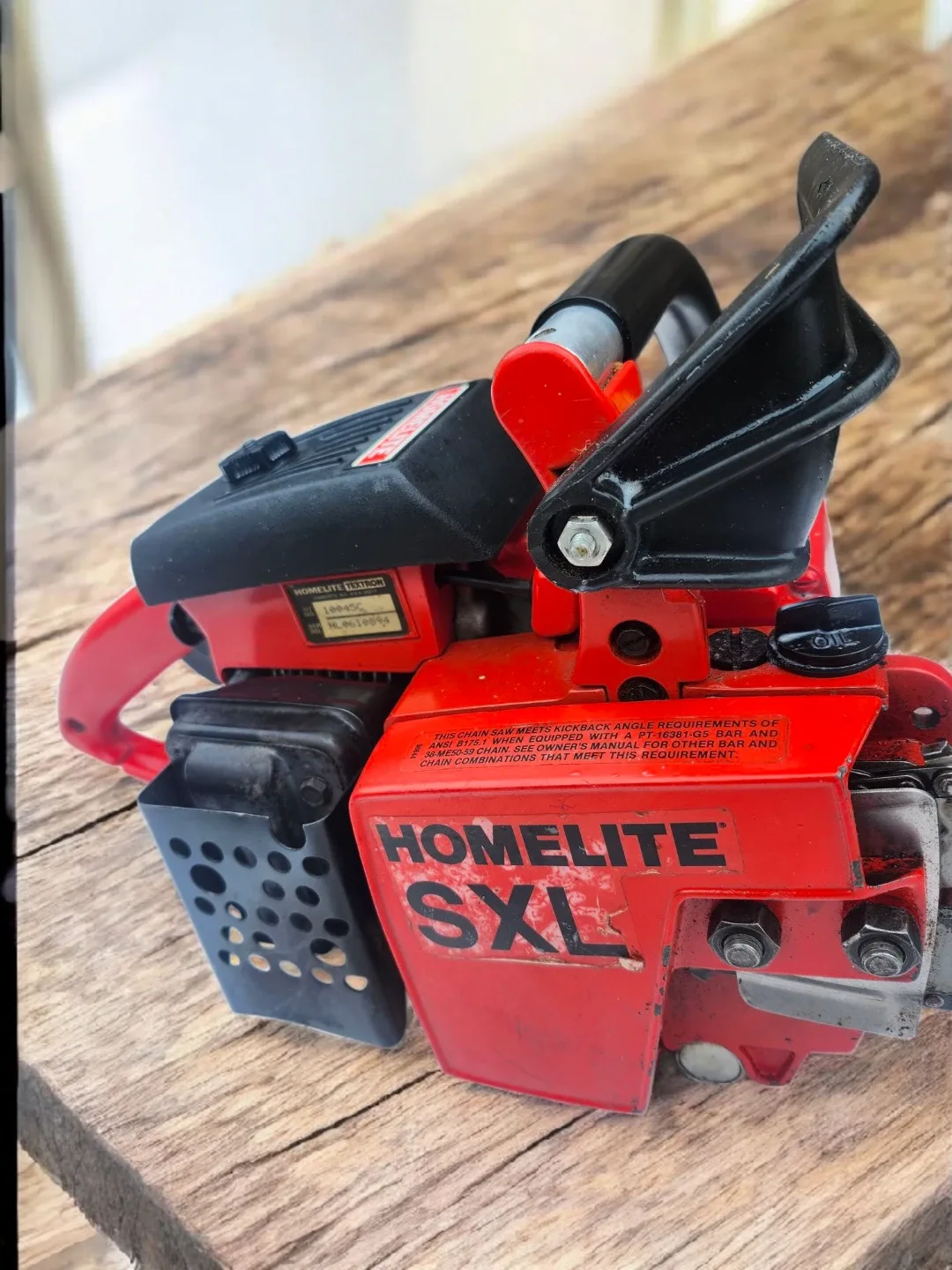 HOMELITE SUPER XL CHAINSAW 20 in blade 58 cc Low Millage 🥕 image indicator(3)