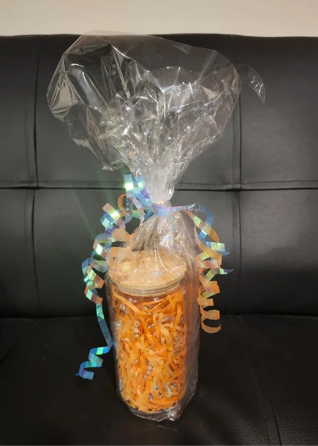 NEW Glass Tumbler with Bamboo Lid and Straw