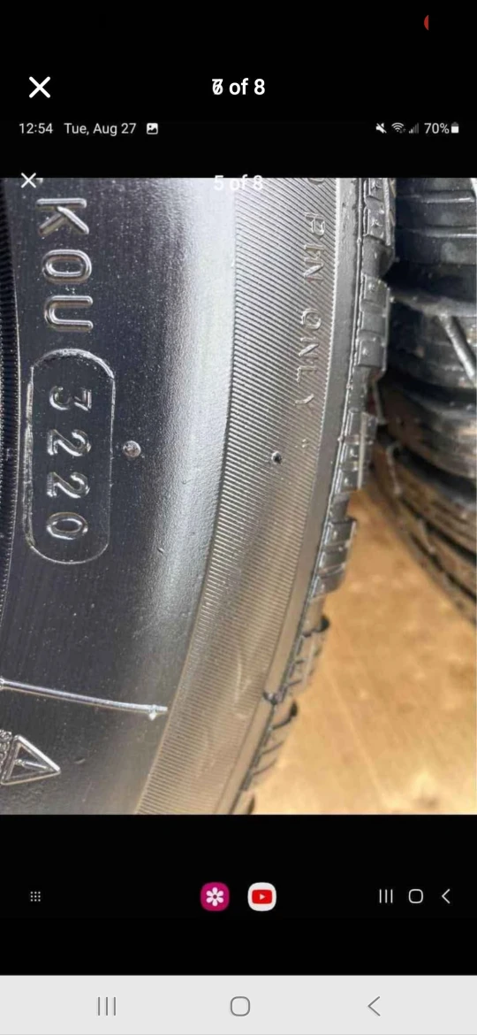 Set of 4 UNIROYAL Winter Tires on Rims (205/55R16 5×114.3) - photo 5
