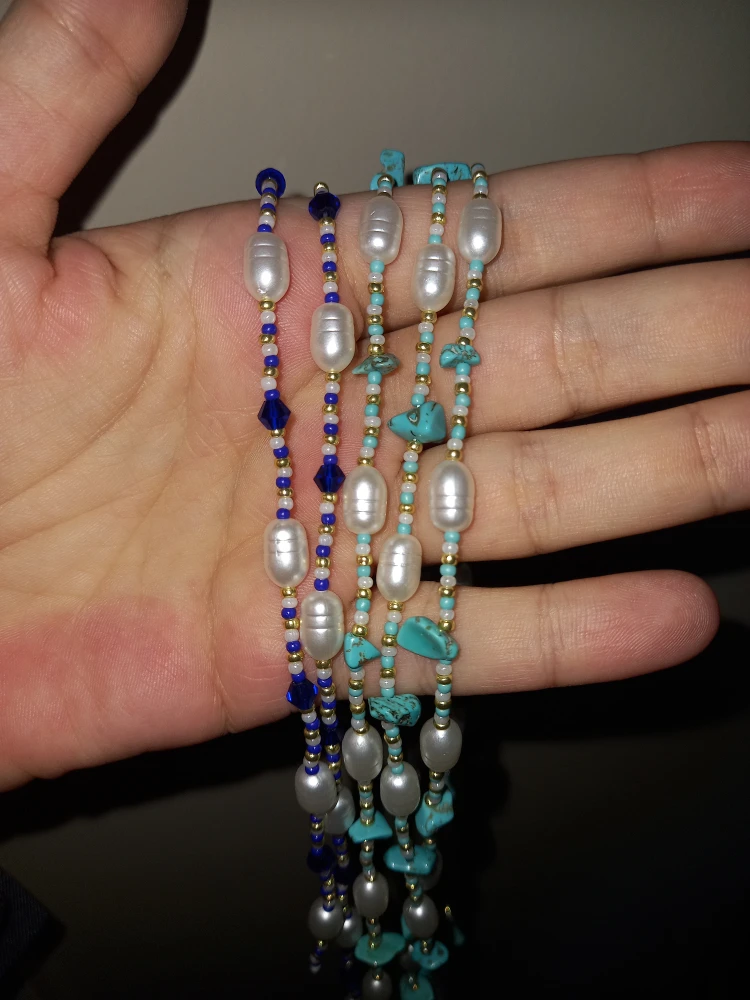 Pearl & Turquoise Beaded Necklace - photo 2