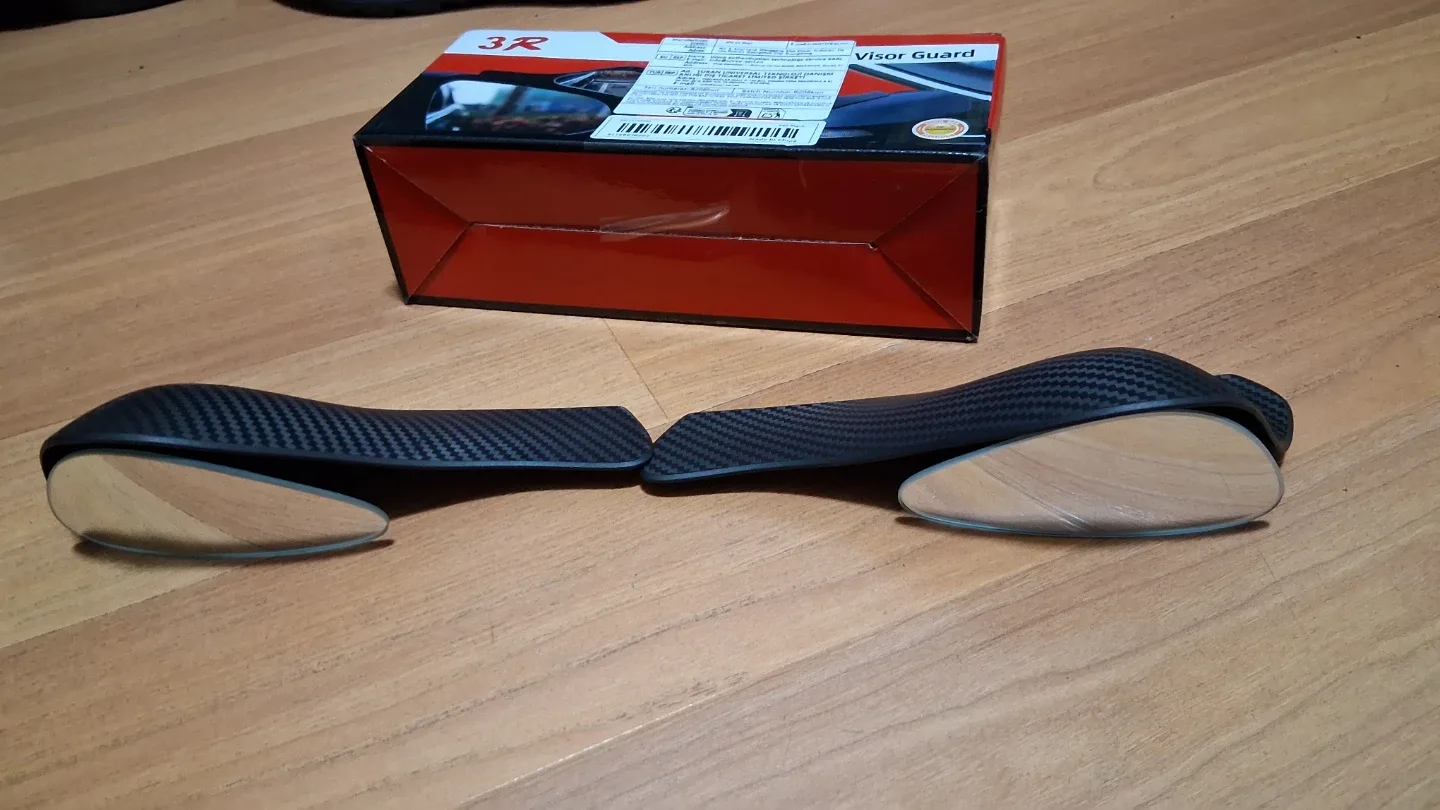 A Pair of Blind Spot Mirror Rain Visors 2 in 1 image indicator(10)