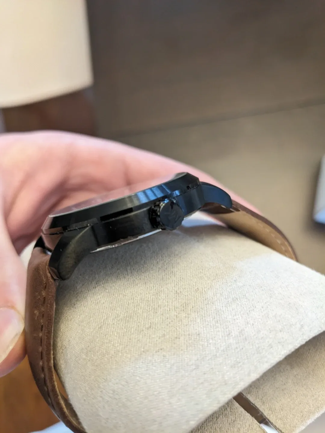 Brand New Michael Kors Watch - Black Dial, Brown Leather Strap image indicator(6)