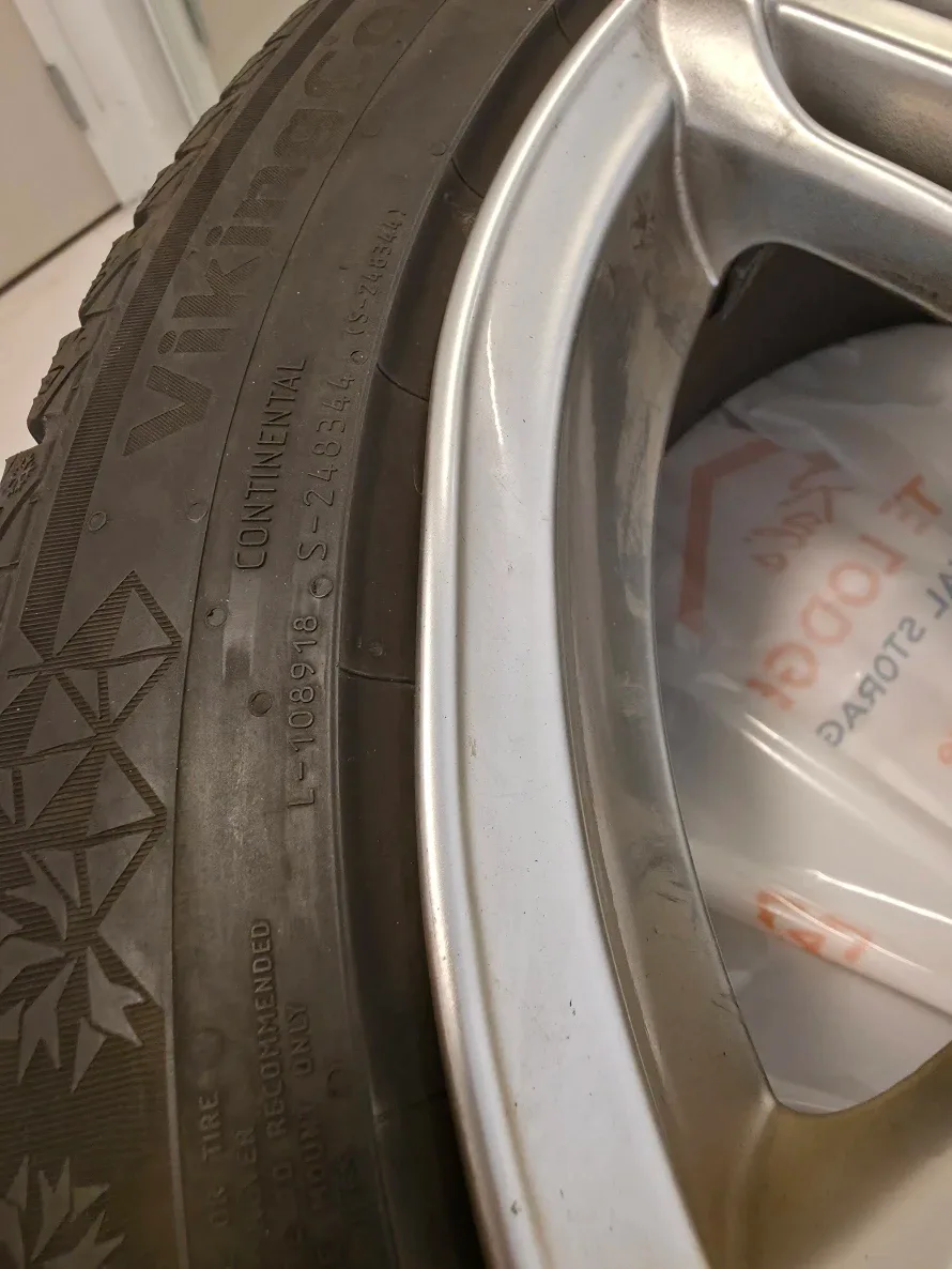 4 Viking Continental 225/45 R17 Winter Tires + rims image indicator(2)