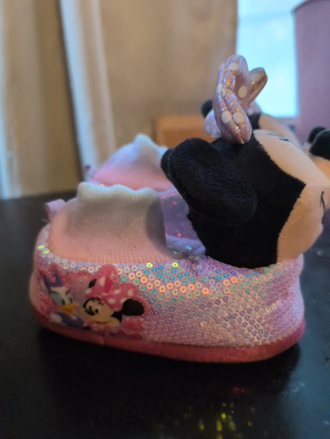 Disney Minnie Mouse Slippers Size 7-8 - photo 2