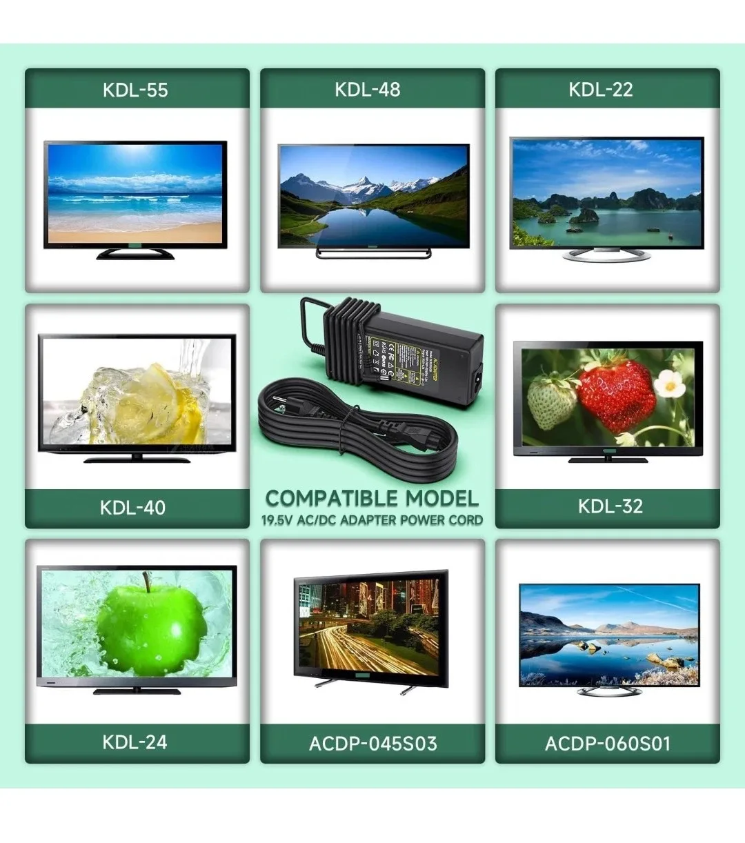 Syfrufo 90W TV Charger AC Adapter image indicator(2)