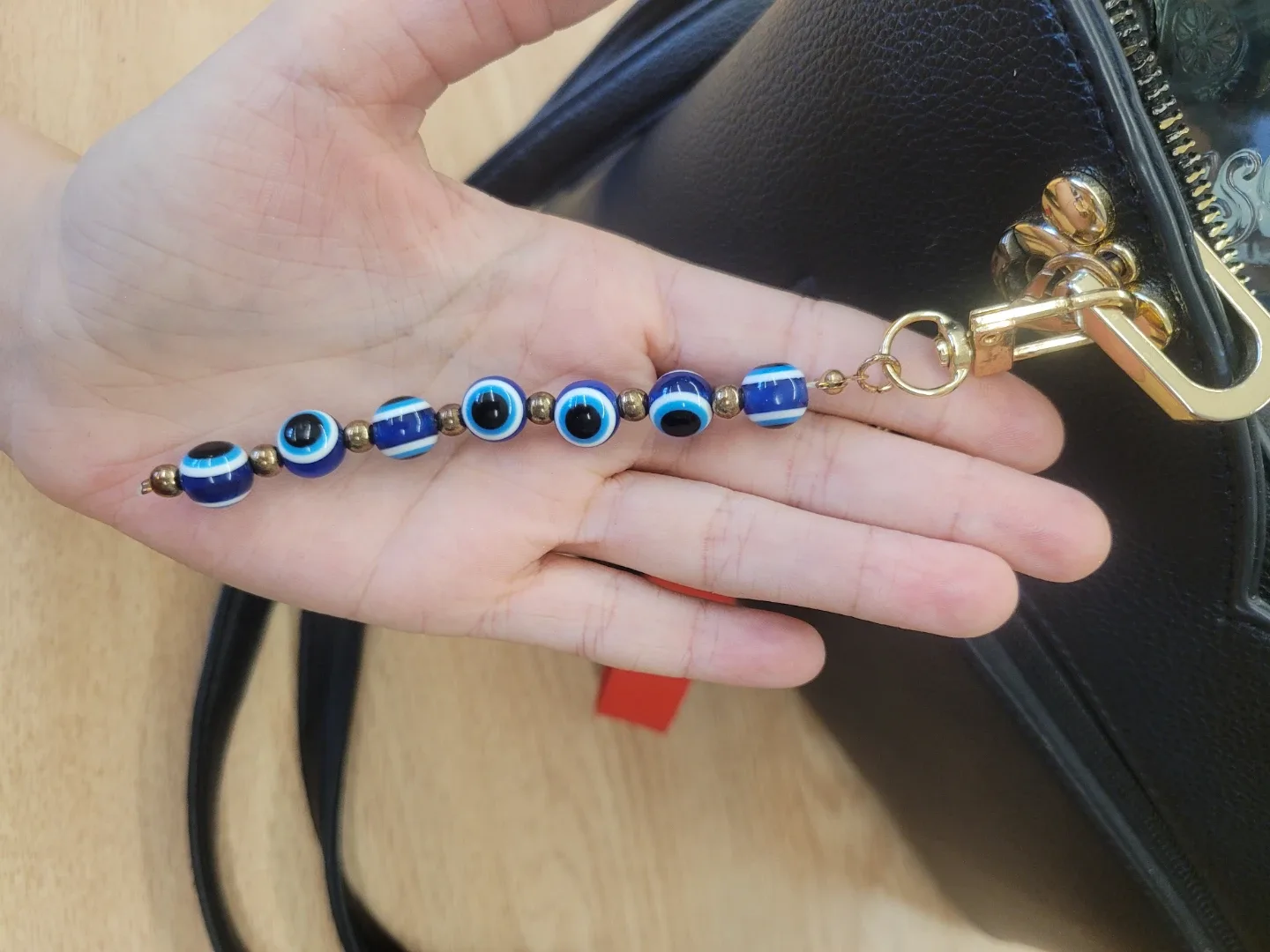 Evil Eye Beaded Bag Charm image indicator(2)