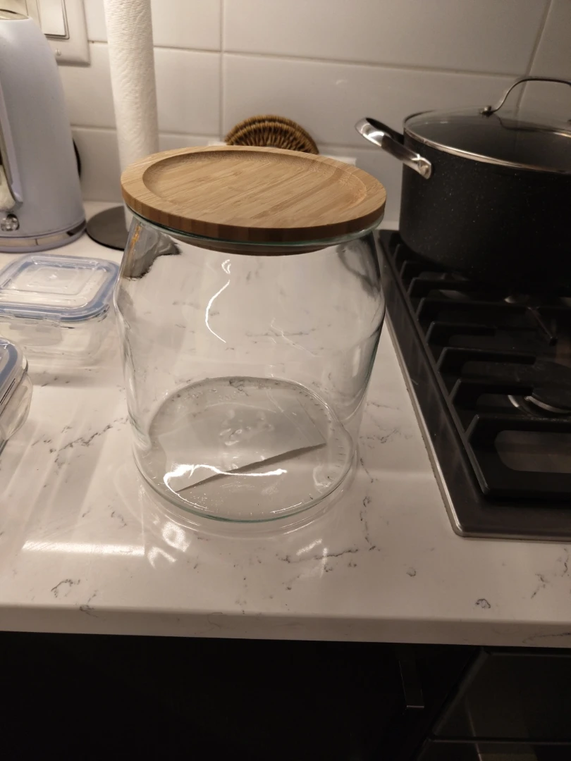 Glass Jars with Wooden Lids