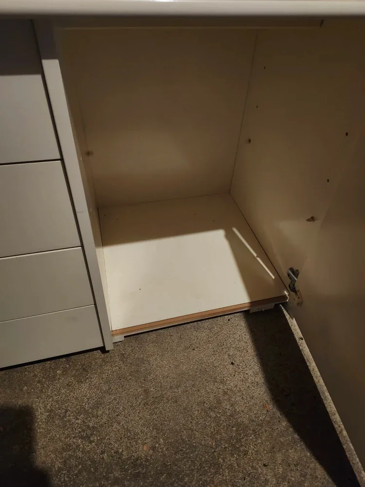 White Dresser with Drawers and Cabinet image indicator(2)