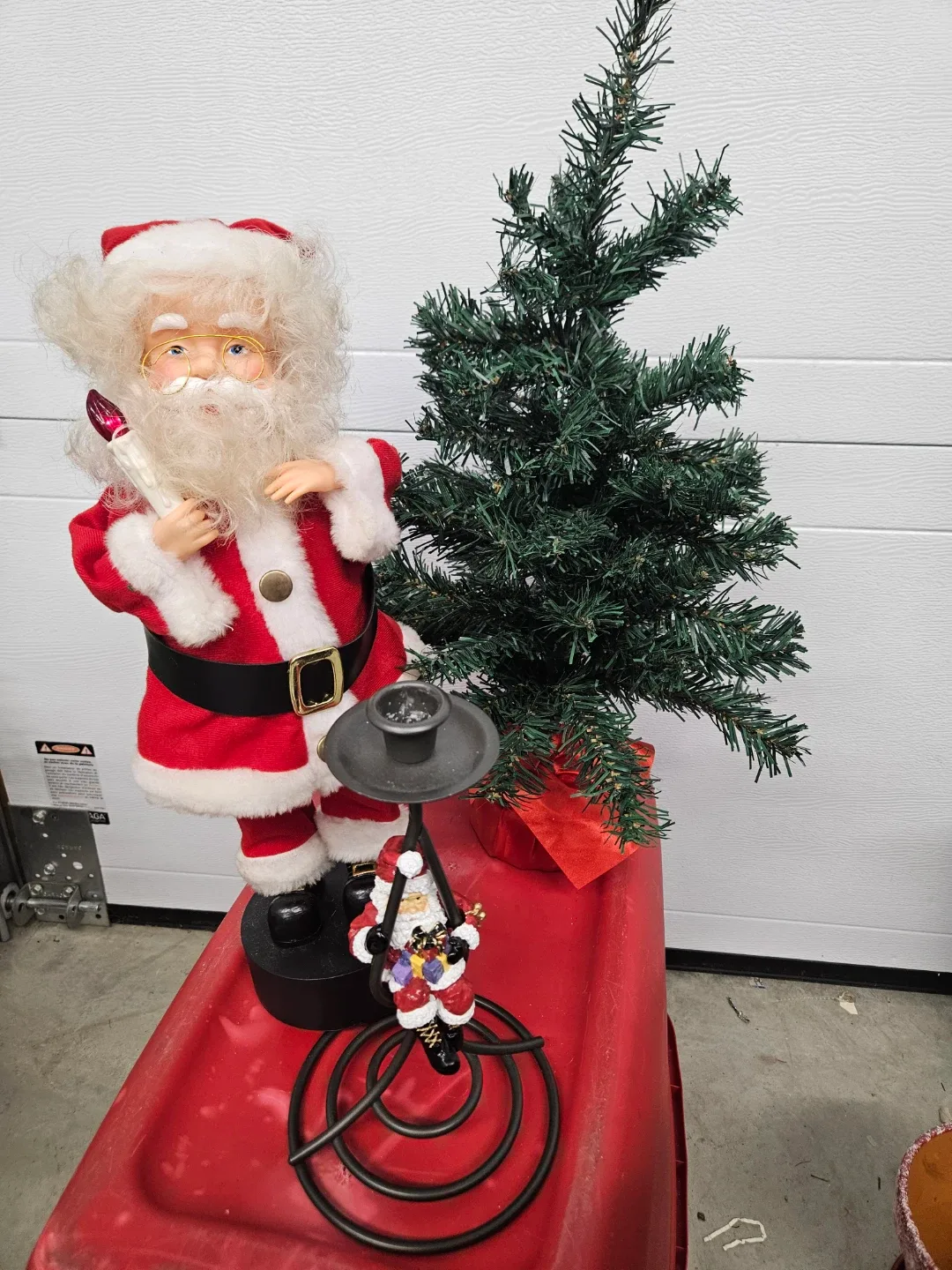 18" Christmas Figurine with Motion & Light