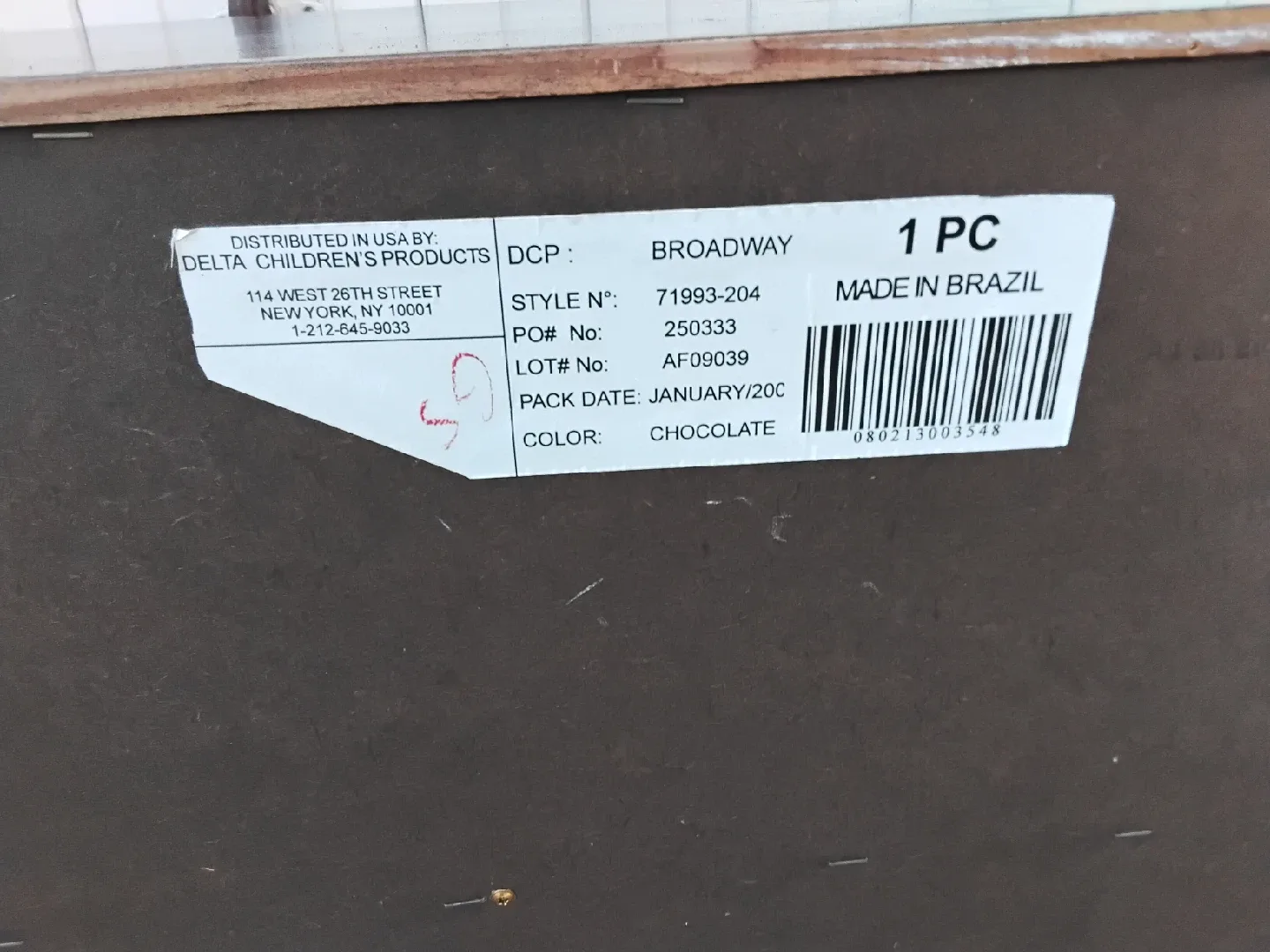 🗄👚 Dark Mahogany 3-Drawer Dresser 👚🗄 image indicator(8)