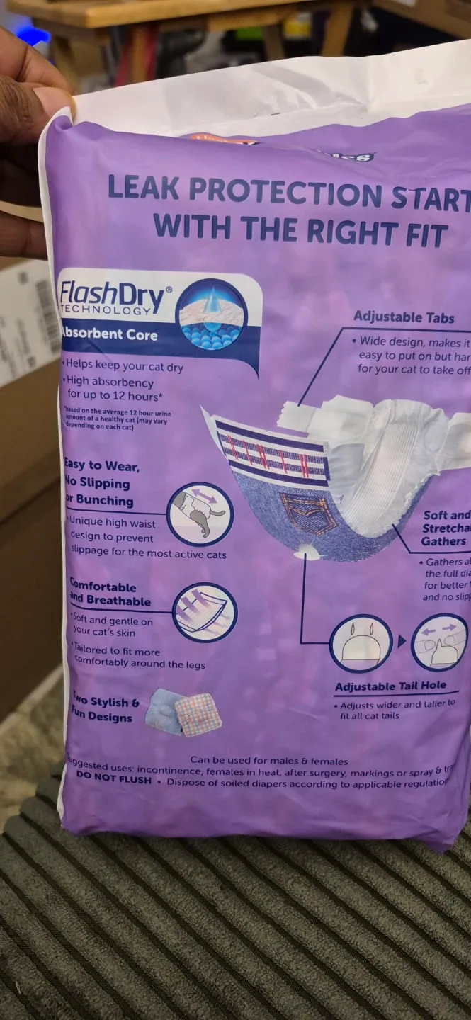 Hartz Comfitables Cat Diapers - Medium Size image indicator(2)