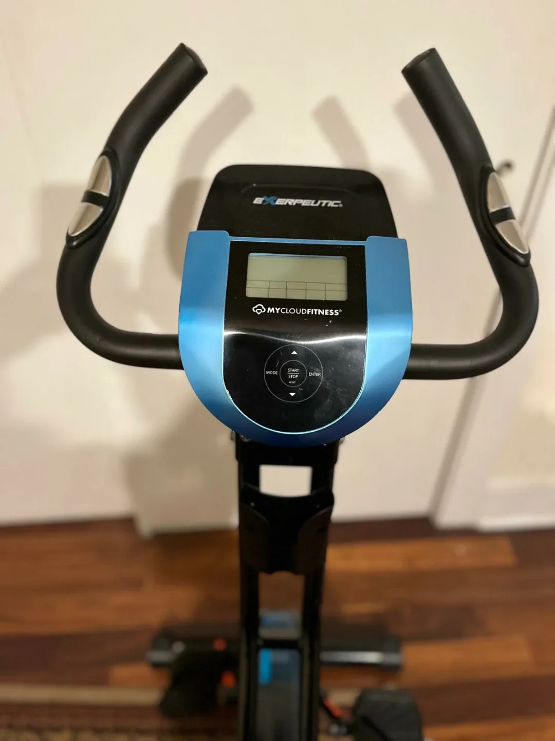 Exerpeutic Folding Magnetic Upright Exercise Bike