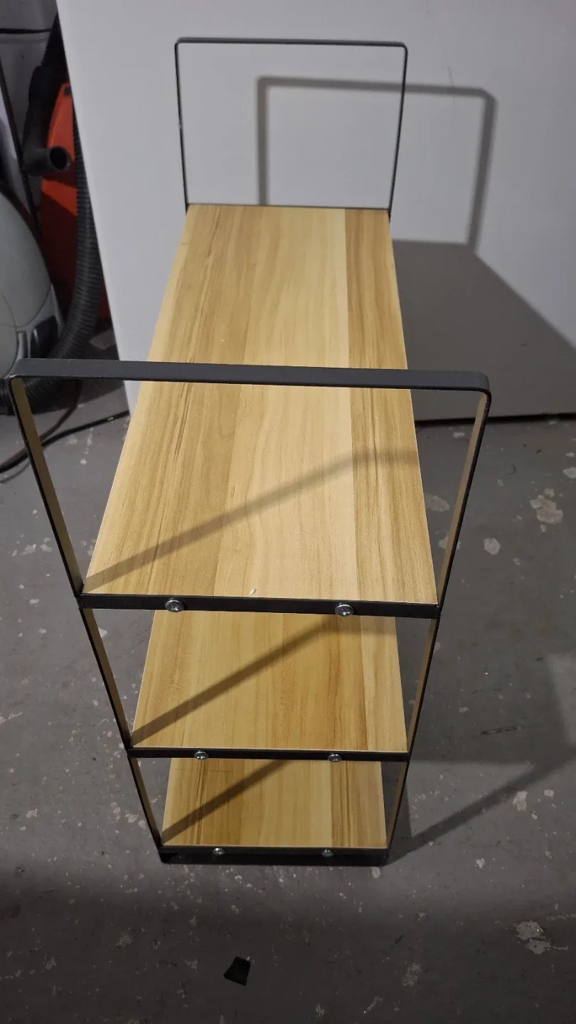 Wood & Metal 3-Tier Shelf (20"x8" h 21") image indicator(4)