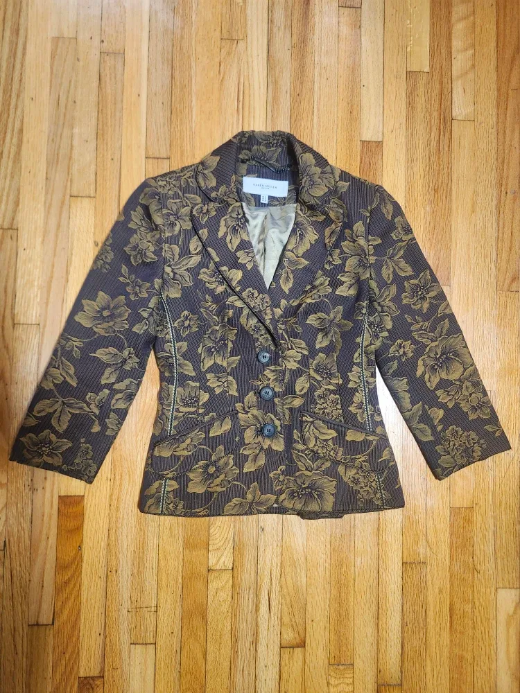 Karen Millen Floral Blazer - Size UK 8 / US 4