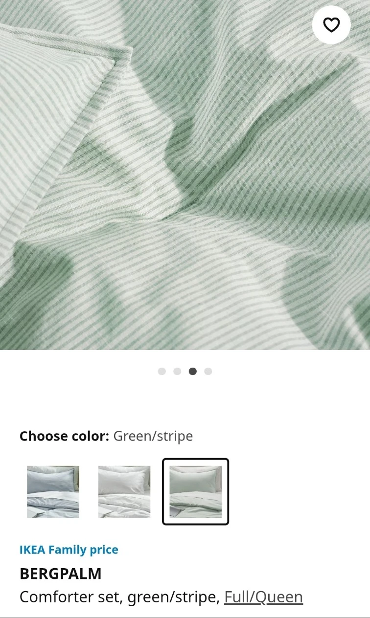 IKEA BERGPALM Comforter Set - Full/Queen