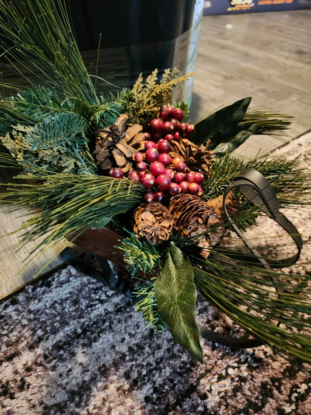 Decorative Holiday Sleigh Decor image indicator(3)