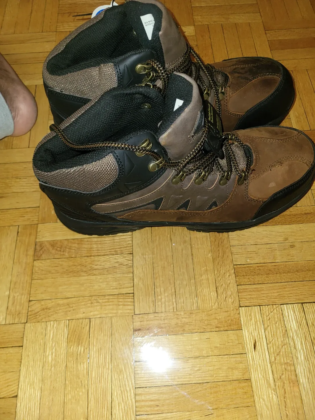 Workload Brown Leather Work Boots - Size 12 image indicator(4)