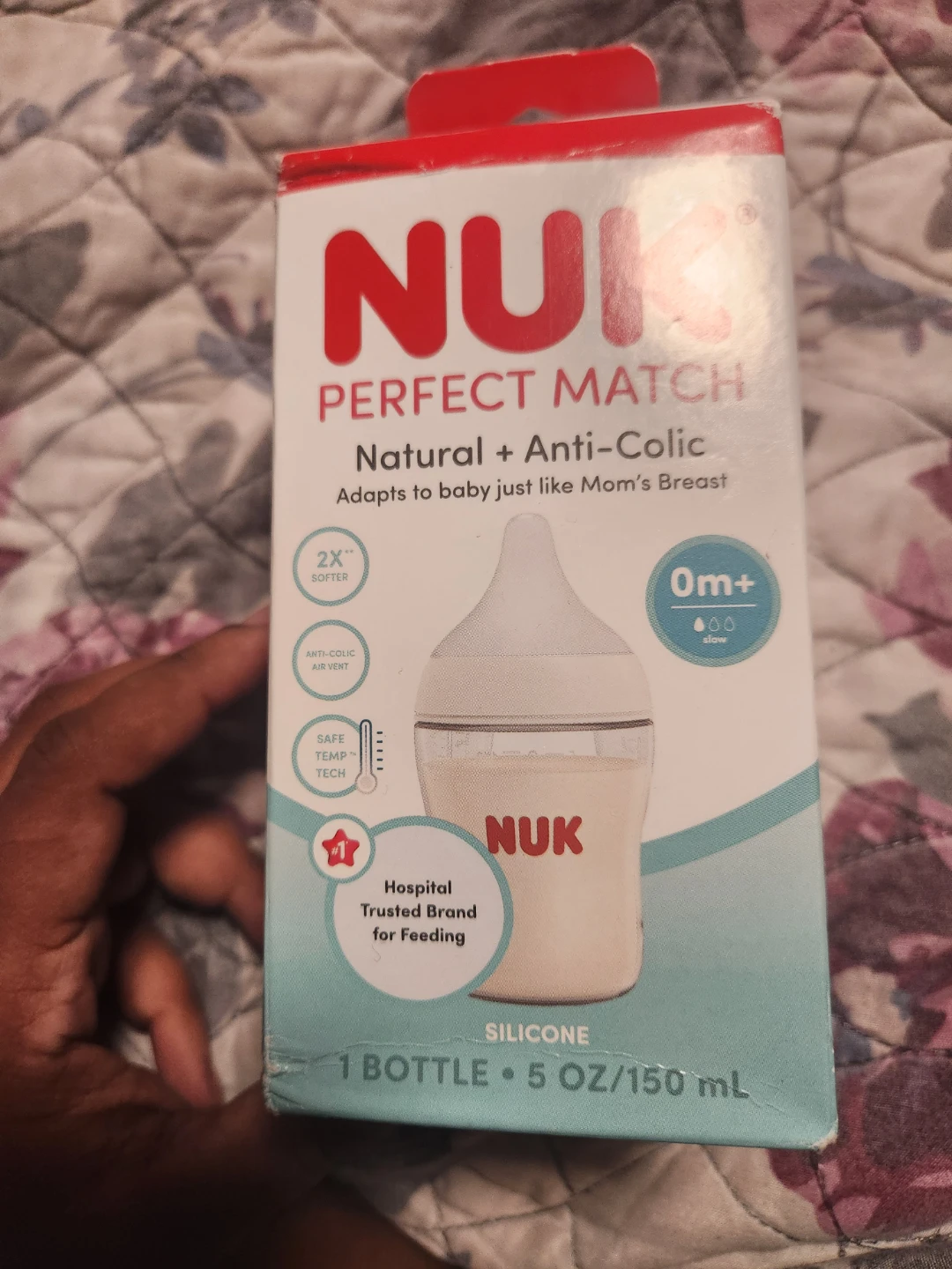 NUK Perfect Match Natural Anti-Colic Baby Bottle 5oz