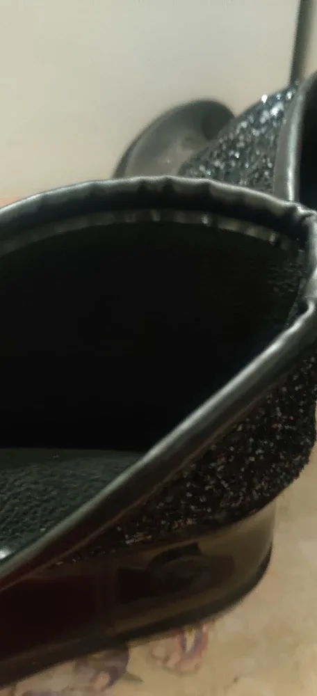 Michael Kors Black Glitter Rain Boots - Size 10 image indicator(5)