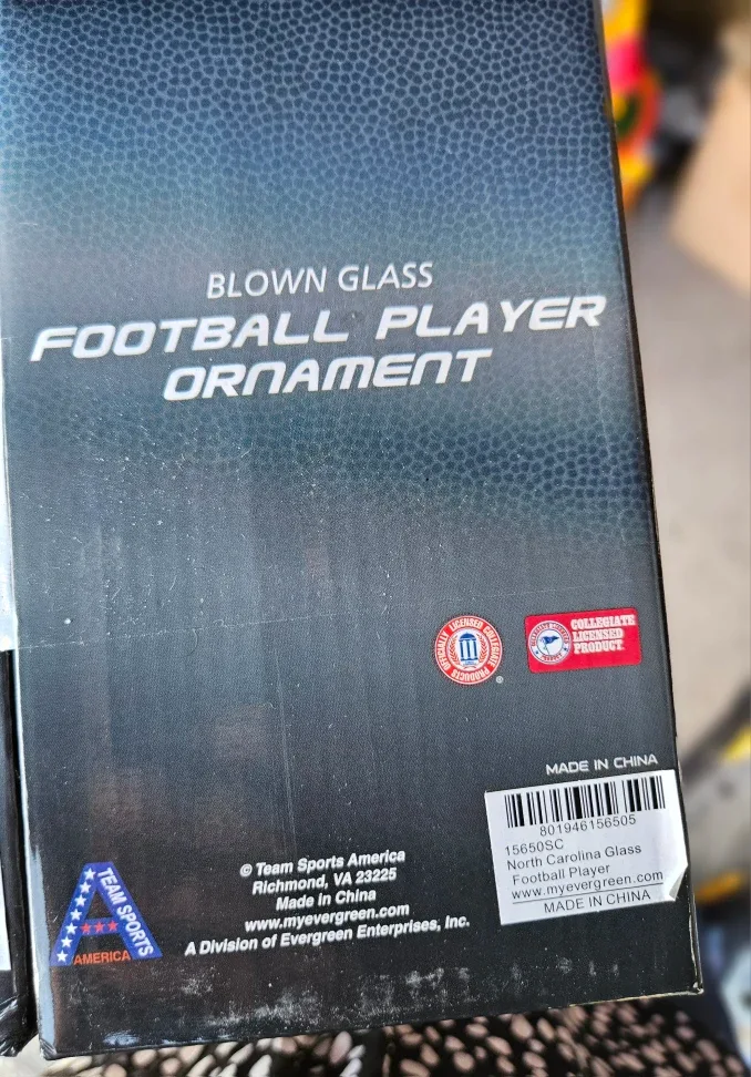 North Carolina Tar Heels Football Player Ornament image indicator(2)